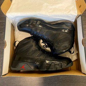 Black Air Jordan Retro 9 with Red accents